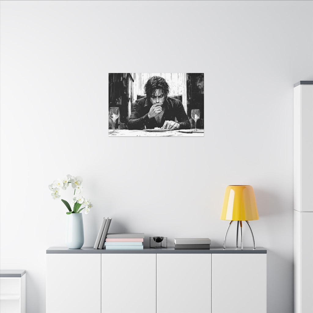 Alexios Skotós – character-based minimalist canvas wall art by Arterano