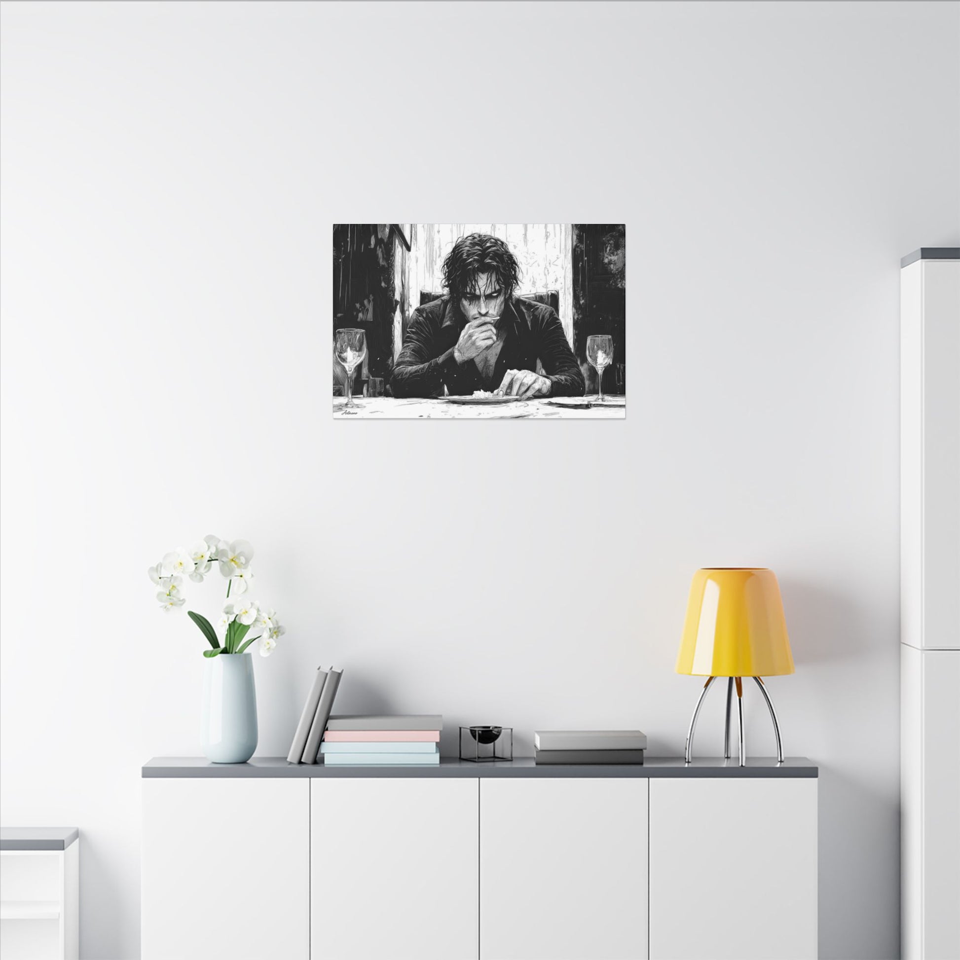 Alexios Skotós – character-based minimalist canvas wall art by Arterano