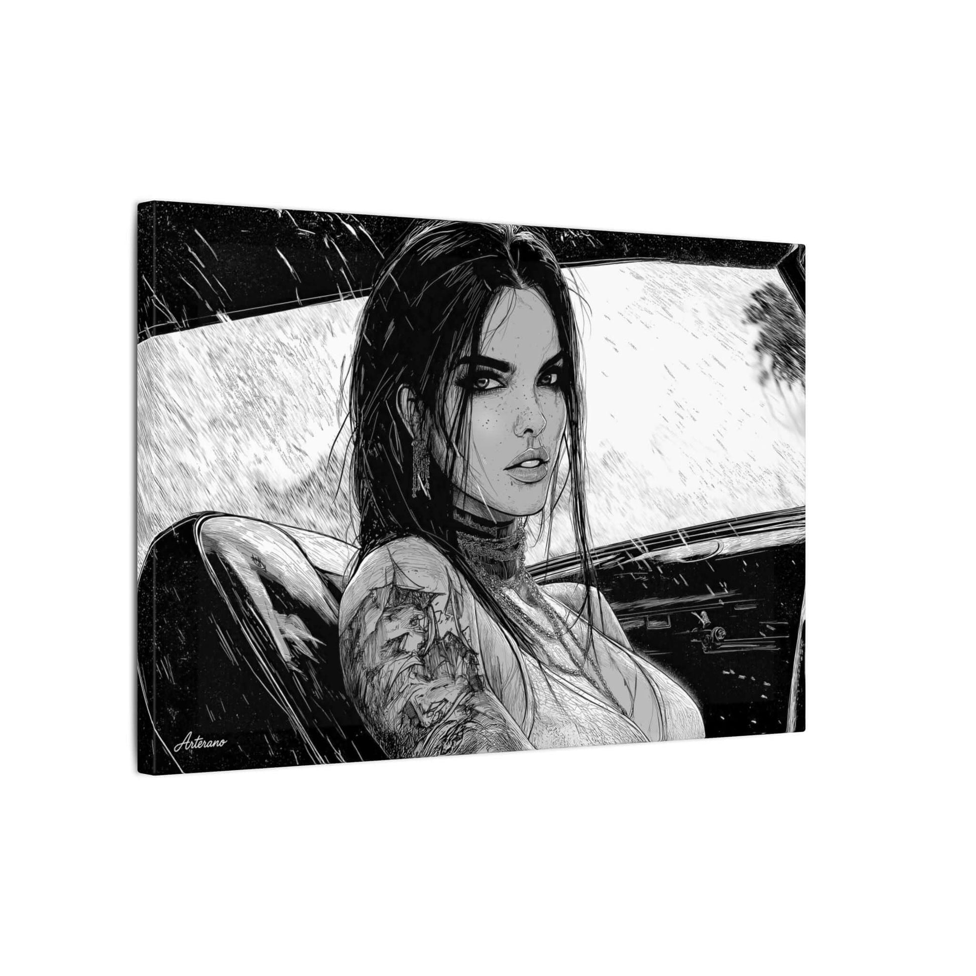 Athena Valaine – character-based minimalist canvas wall art by Arterano