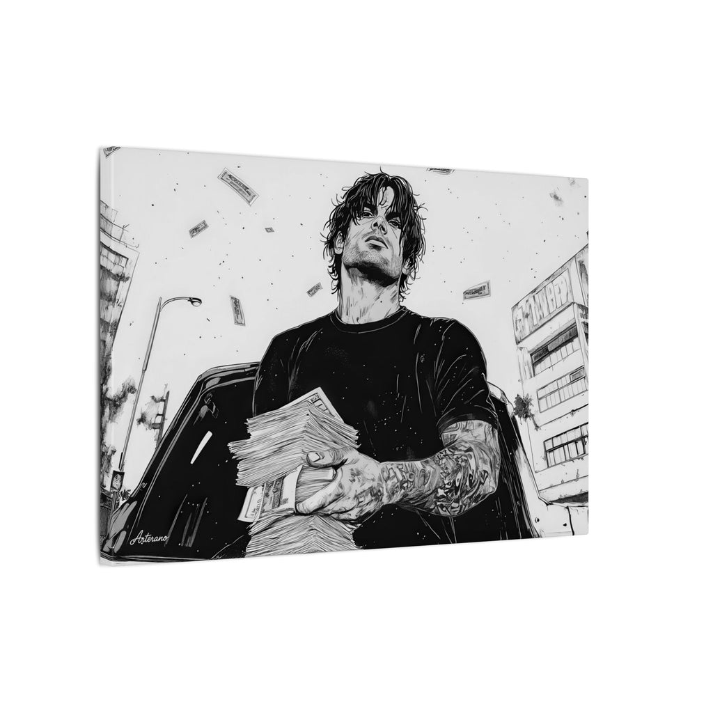 Alexios Donno – character-based minimalist canvas wall art by Arterano