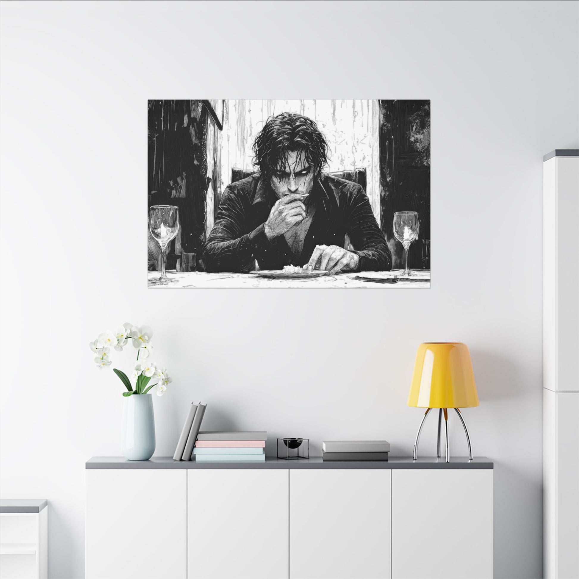 Alexios Skotós – character-based minimalist canvas wall art by Arterano