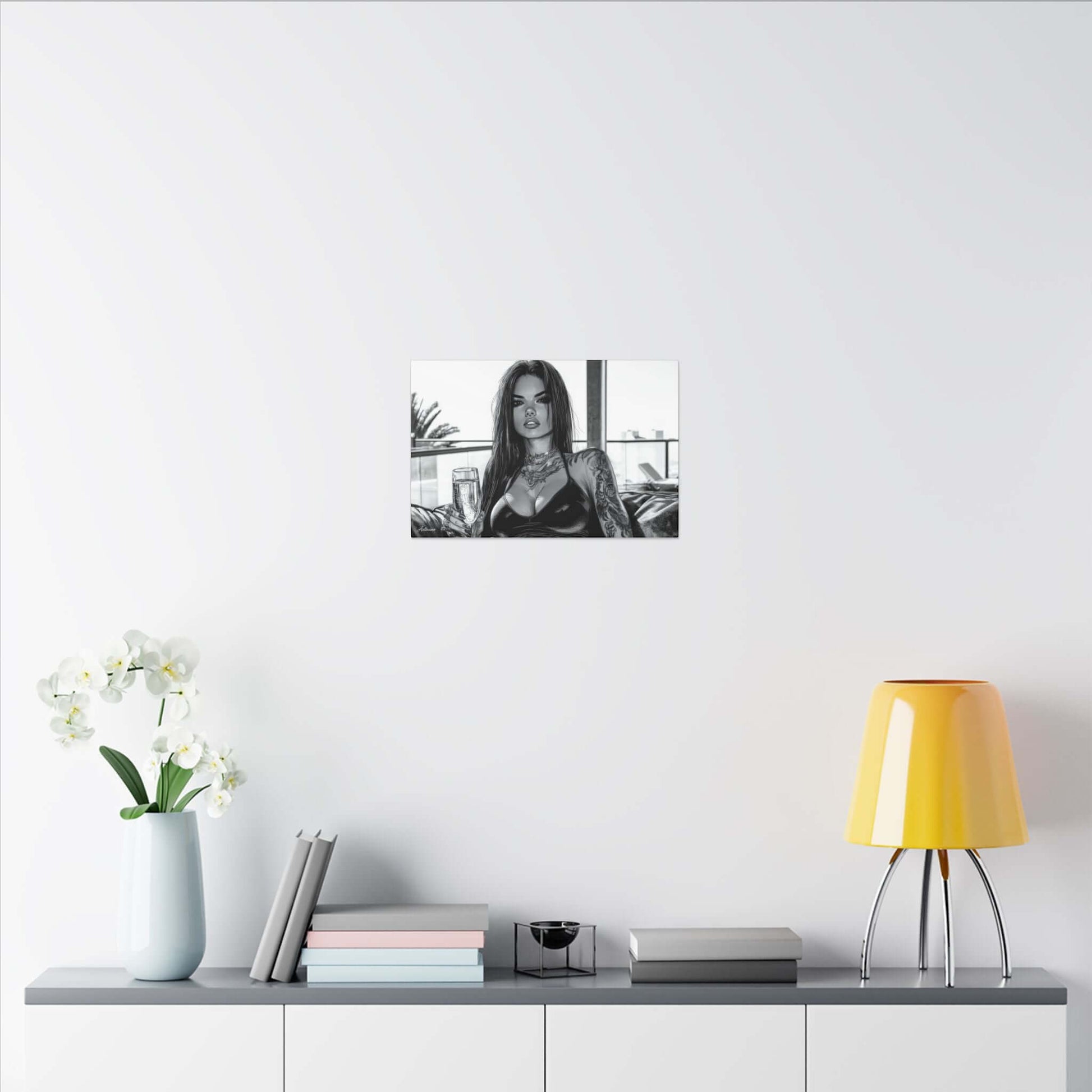 Athena Luxe – character-based minimalist canvas wall art by Arterano