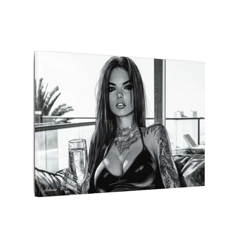 Athena Luxe – character-based minimalist canvas wall art by Arterano