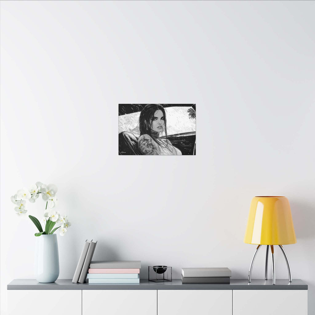 Athena Valaine – character-based minimalist canvas wall art by Arterano