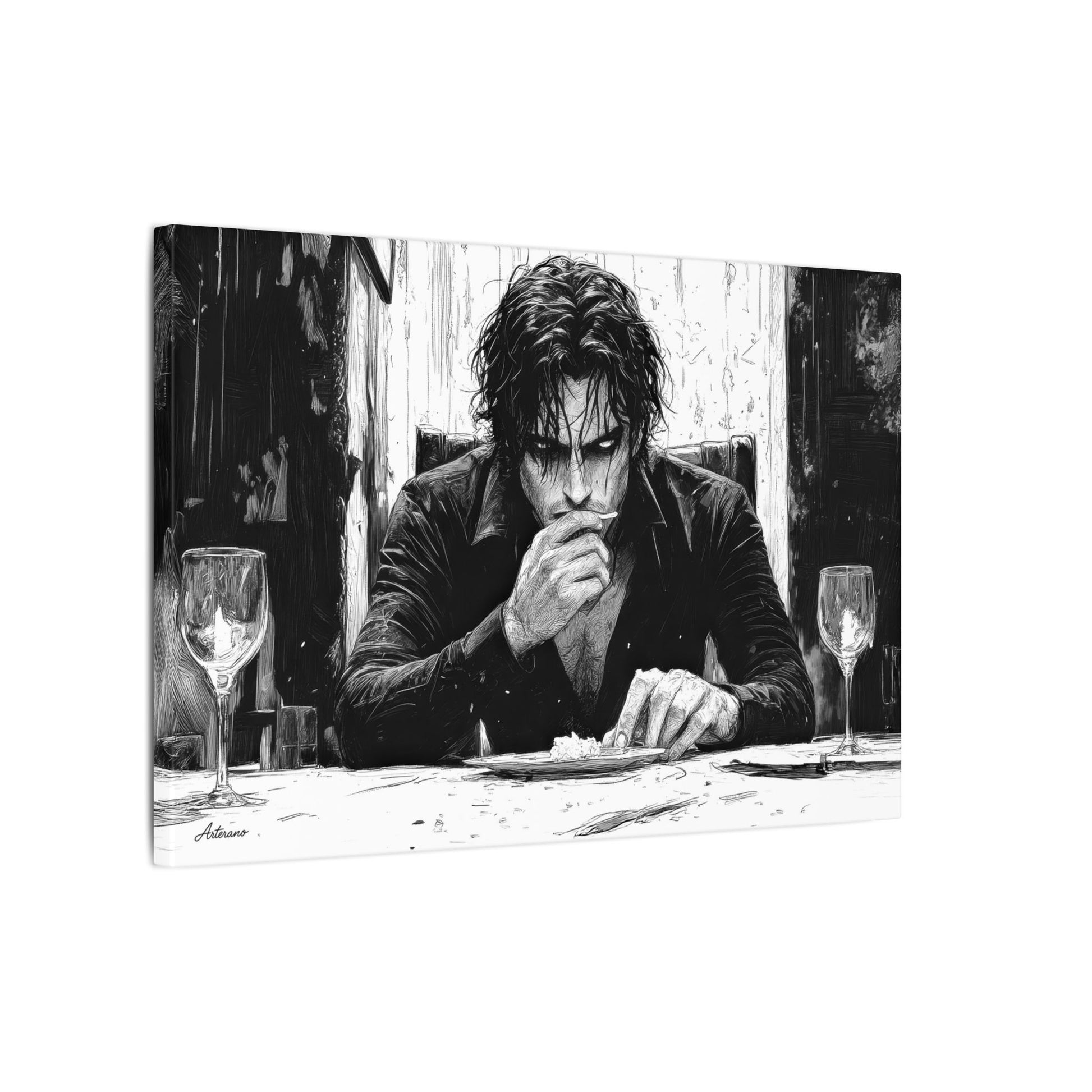 Alexios Skotós – character-based minimalist canvas wall art by Arterano